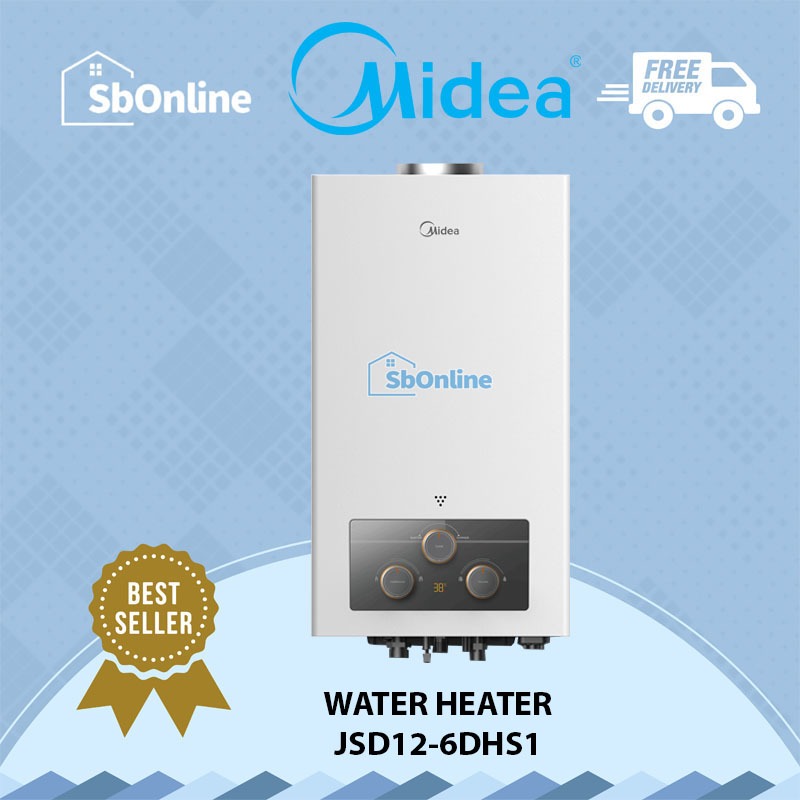 Jual MIDEA JSD126DHS1 GAS WATER HEATER KAPASITAS 6 LITER Shopee