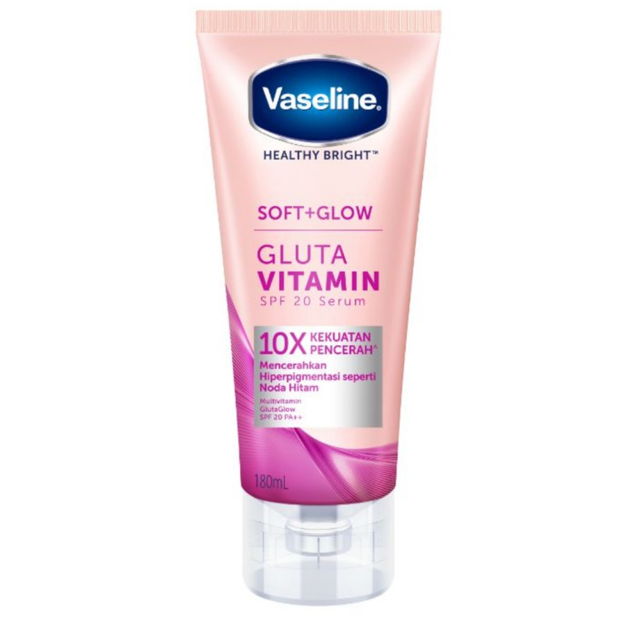 Jual Vaseline Healthy Bright Soft Glow Gluta Vitamin Body Serum [180 mL