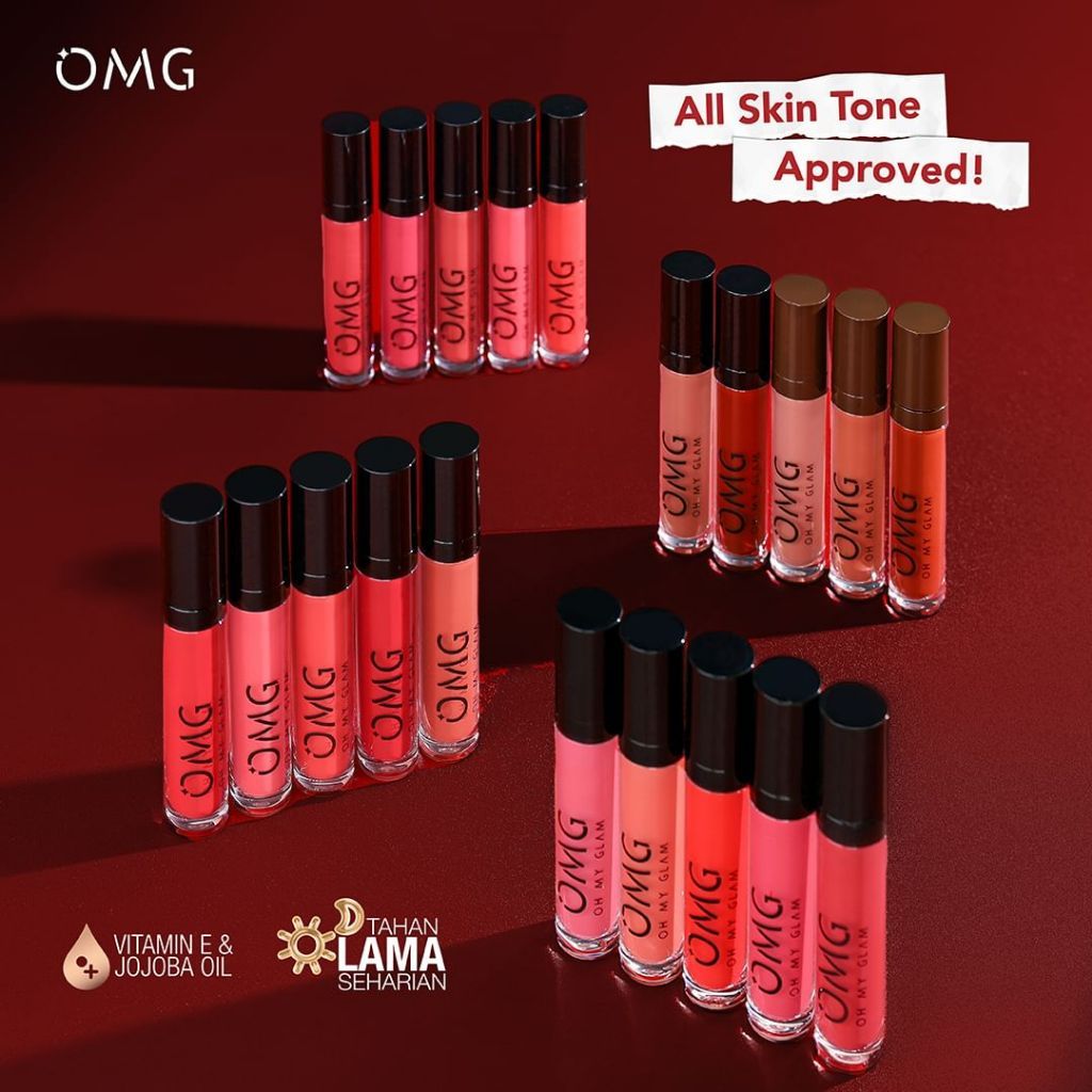 Jual OMG Oh My Glam Matte Kiss Lip Cream 3.5g | Shopee Indonesia