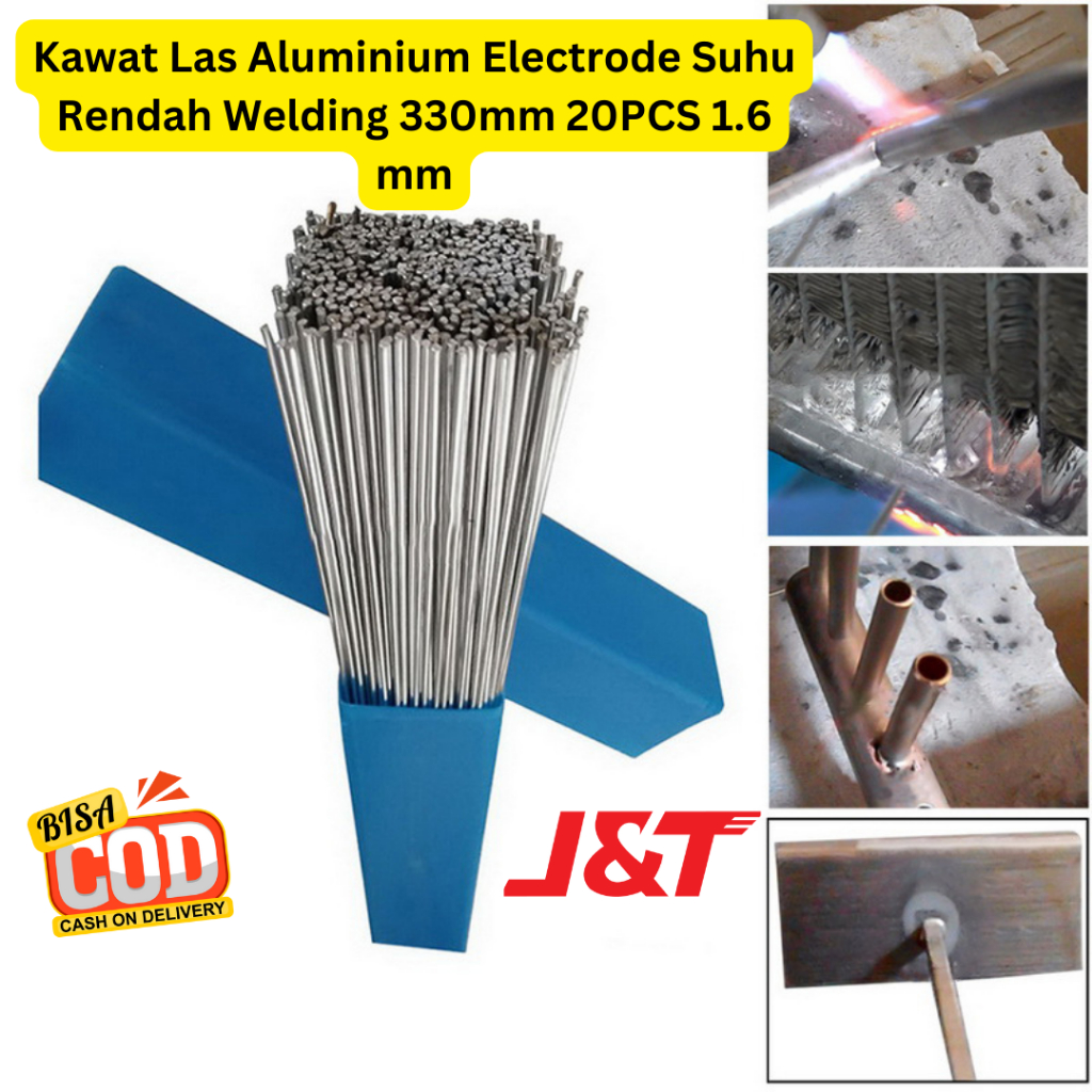 Jual Kawat Las Aluminium Electrode Suhu Rendah Welding 330mm 20PCS 1.6 ...