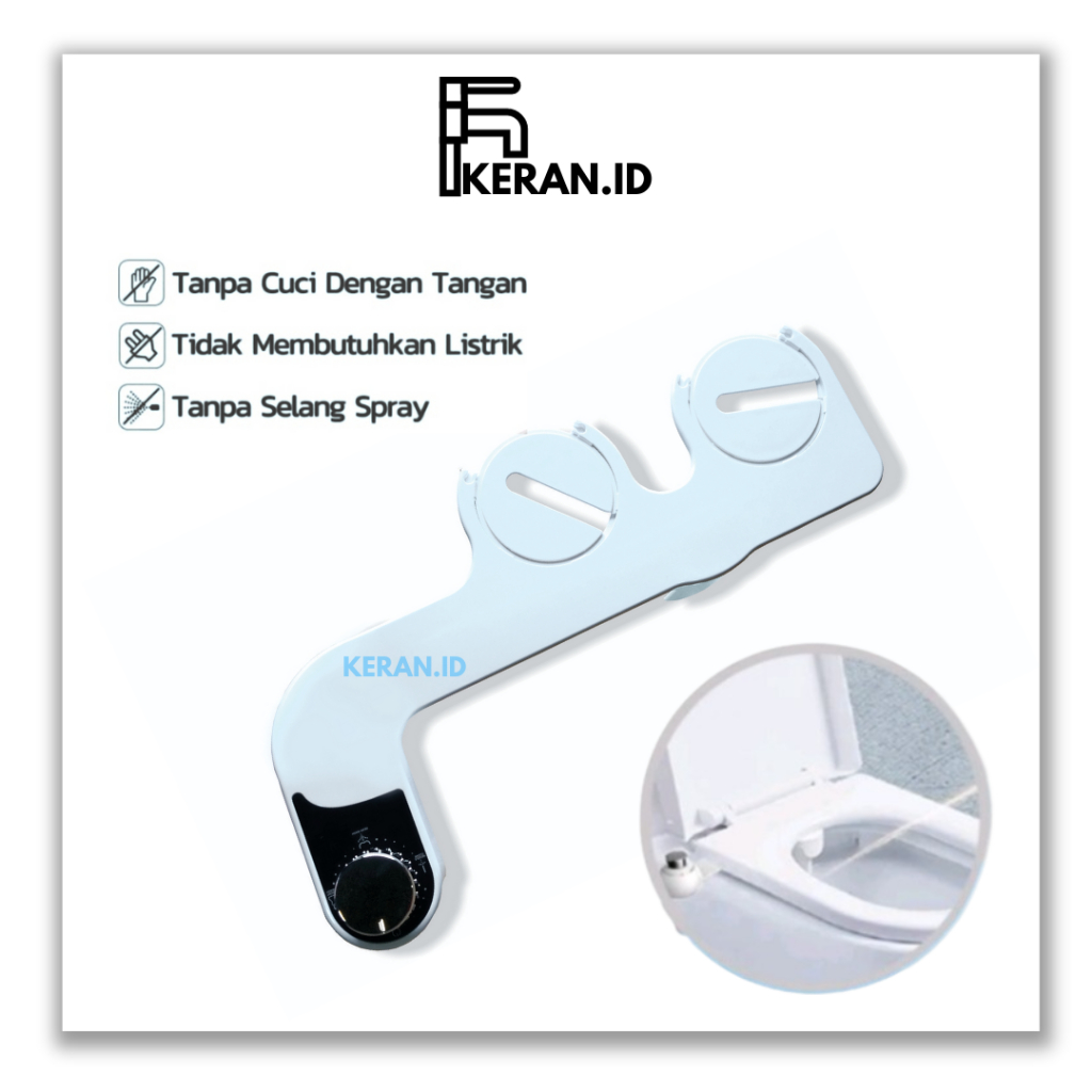 [KERAN.ID] Bidet Toilet Kamar Mandi Semprotan WC Duduk untuk Perempuan Kloset Spray Suitable for Hotel Smart Flusher Toilet Pintar Canggih / / Apartemen / Rumah KC