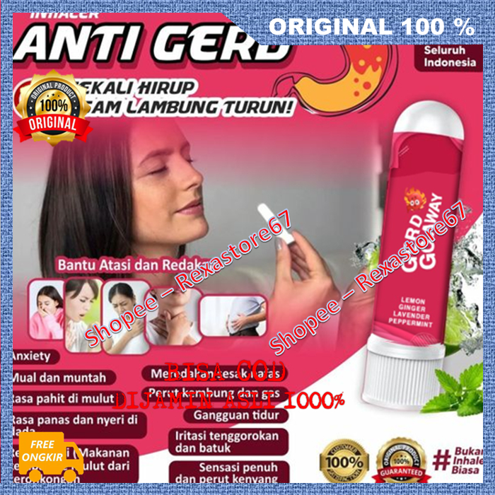 Inhaler Anti Gerd Sekali Hirup Asam Lambung Turun Solusi Praktis Dan Cepat Atasi Maag, Kliyengan, Dan Kembung ASLI