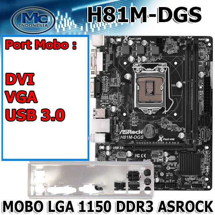 Motherboard Intel LGA 1150 Onboard H81 ASROCK