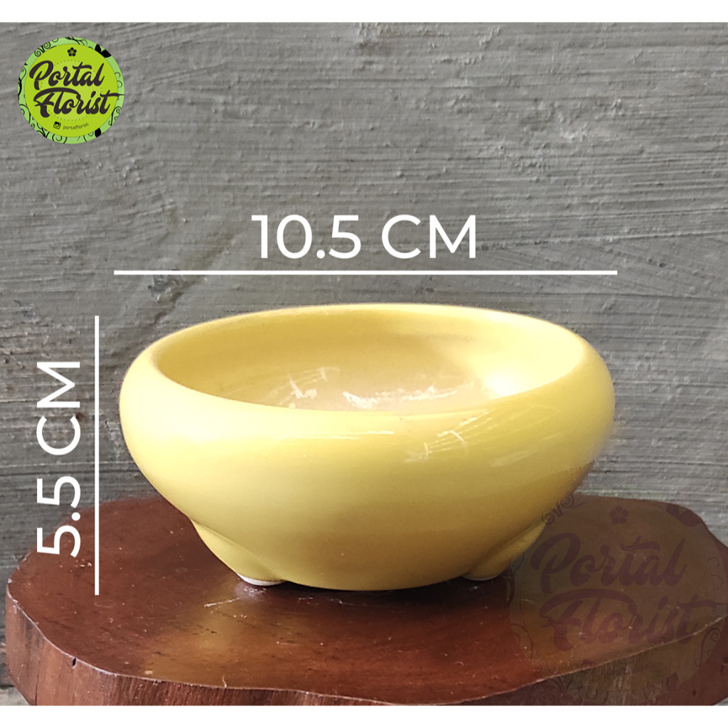 Jual Pot Keramik Bonsai Kuning | Shopee Indonesia