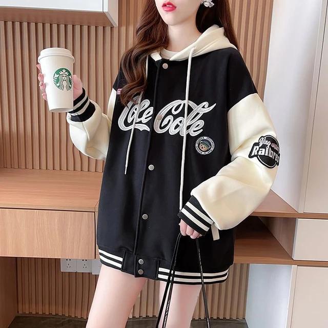 Jaket varsity hoodie sales