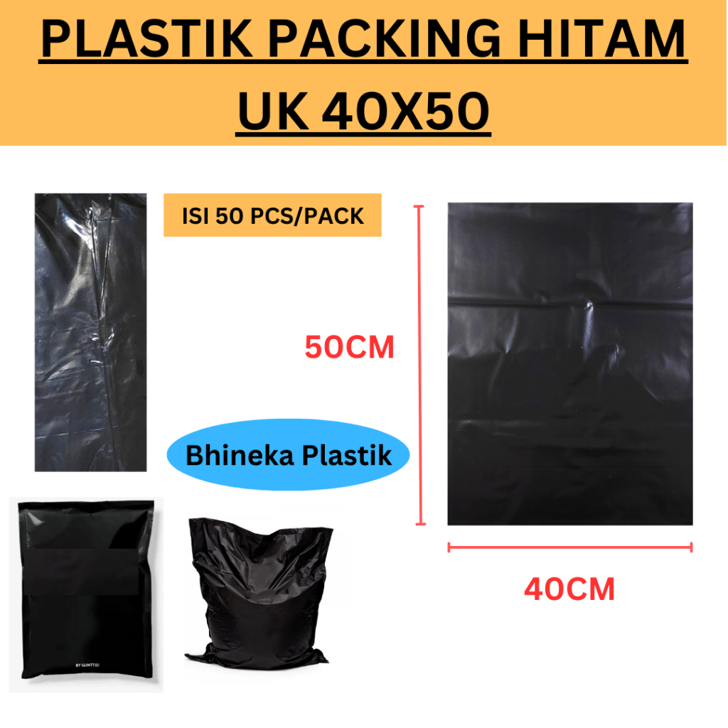 Jual Plastik Packing Hitam 30x40 Isi 100pcs 25x35 Isi 100 Pcs 20x30 Isi 100pcs 35x50 5913