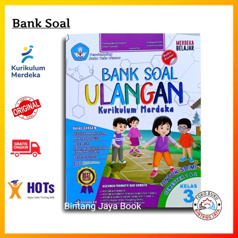 Jual Buku Bank Soal Kurikulum Merdeka Kelas 3 SD/MI - Buku Bank Soal SD ...