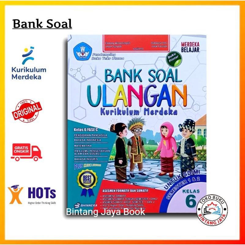 Jual Buku Bank Soal Kurikulum Merdeka Kelas 6 SD/MI - Buku Bank Soal SD ...