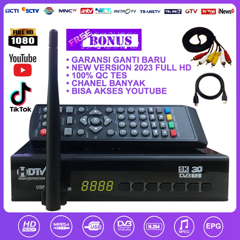 Jual SET TOP BOX TV Digital indoor untuk tabung /TV LED DVB T2 Media