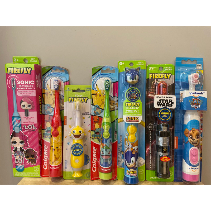 Jual Oral B Kids Electric Toothbrush / Colgate / Spinbrush / Firefly