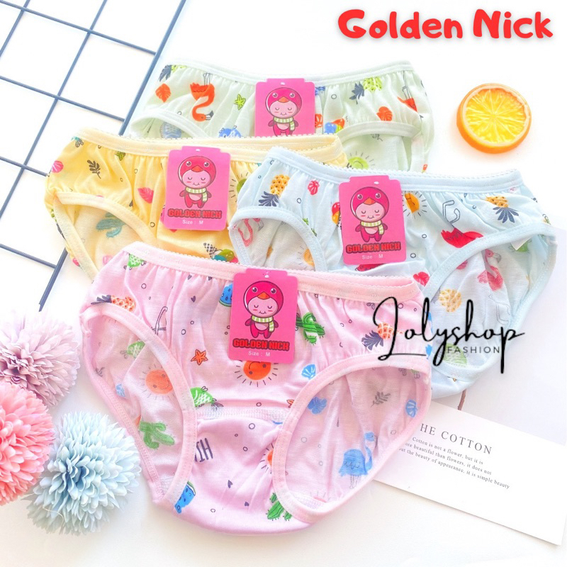 Jual CD Celana Dalam Anak Perempuan Cewek Golden Nick PRINT 1187 CD ...