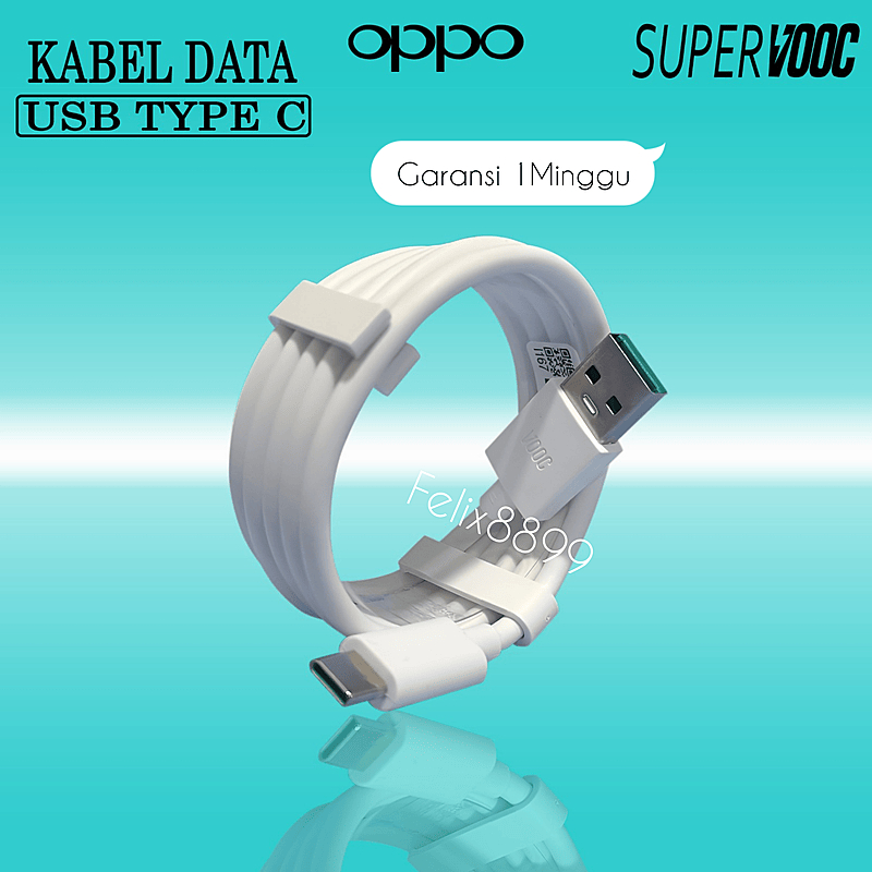 Kabel Data Charger OPPO SUPER VOOC Type C Micro Usb Original - Main Image