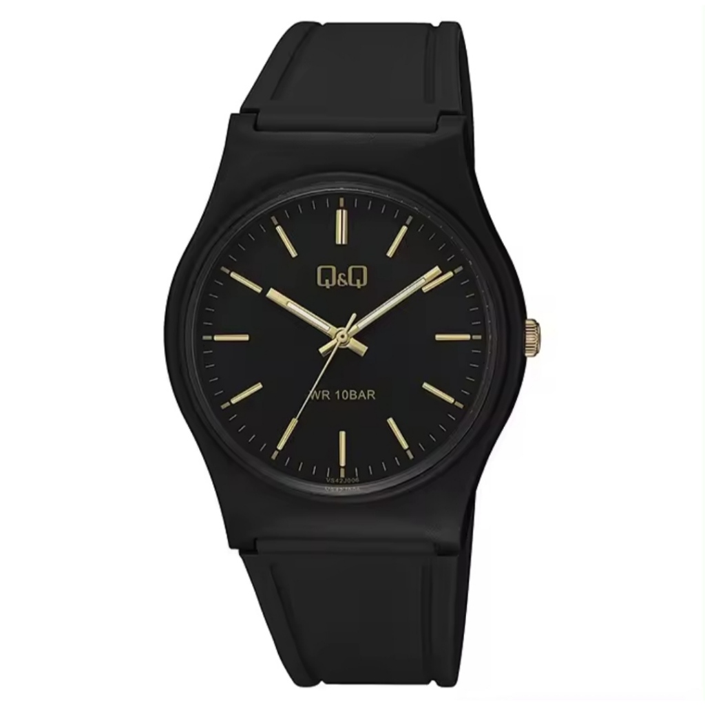Jual (Terima Cod)Jam Tangan Pria QQ 10BaR Jarum Kuning Strap Rubber ...