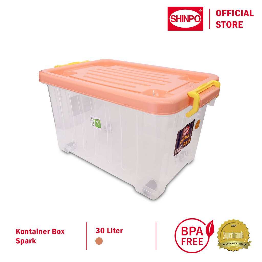Jual SHINPO Kontainer Plastik Dengan Roda Spark Container Box Kotak ...