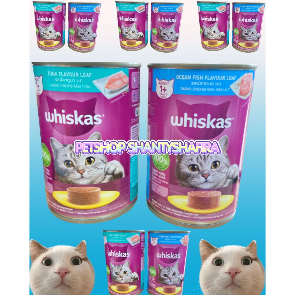 Jual WHISKAS KALENG TUNA MAKANAN KUCING BASAH WHISKAS ADULT 400 GR