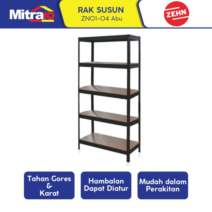Jual Rak Dinding 1200x400x1600mm Grey - Plug In Shelves, Modular - Zehn ...