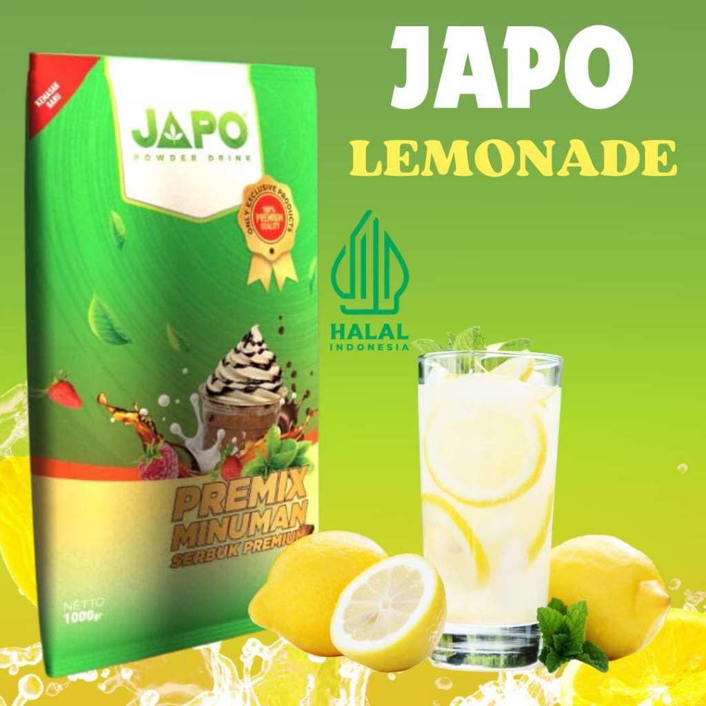 Jual BUBUK MINUMAN INSTAN RASA 1 Kg LEMONADE MERK JAPO PREMIUM POWDER ...