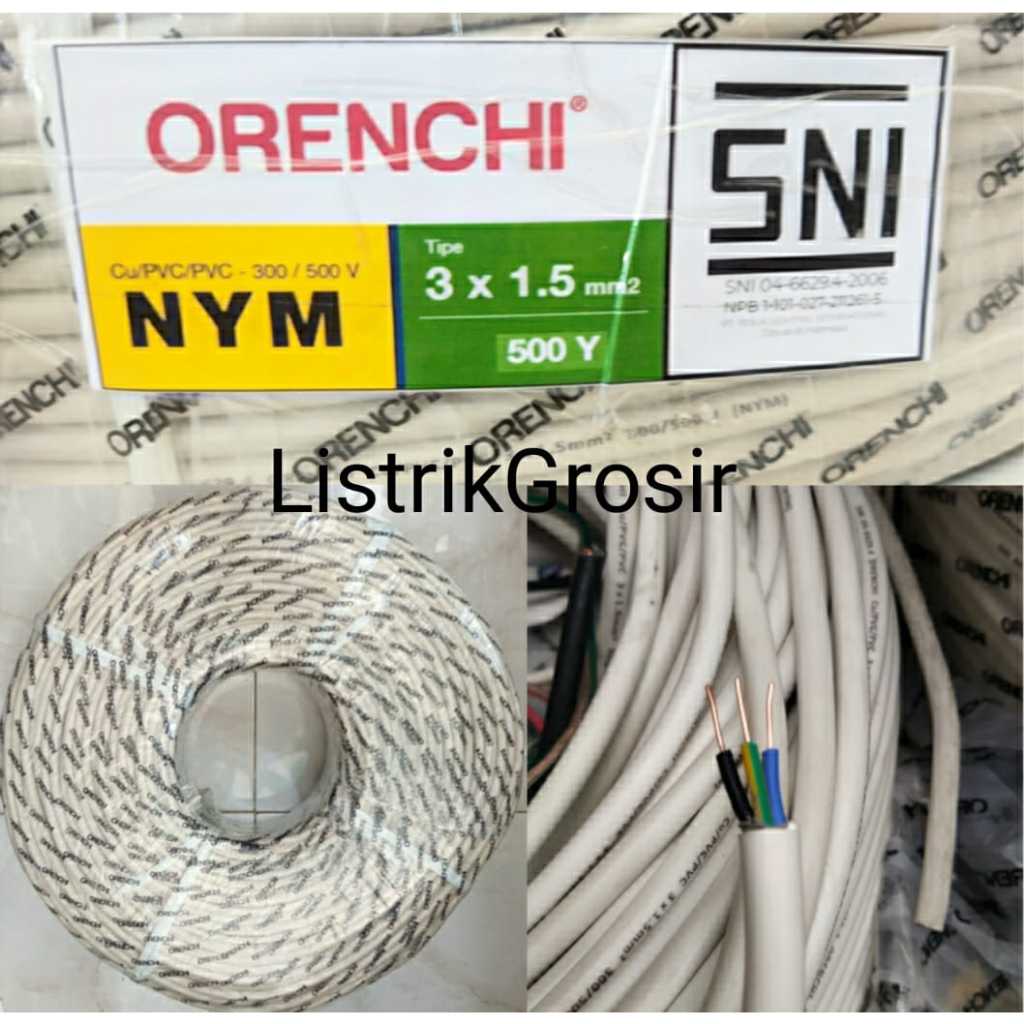 Jual Kabel Listrik Kawat Engkel Tembaga Orenchi Roll 500y 500 Yard Nym