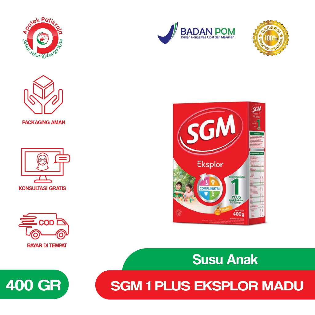 Jual SGM EKSPLOR 1 PLUS MADU 400GR | Shopee Indonesia