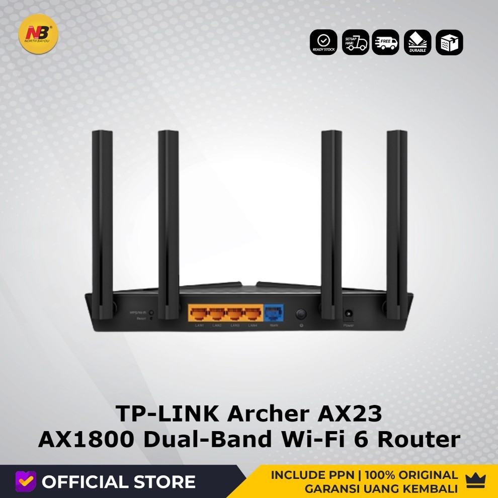 Jual TP-LINK Archer AX23 AX1800 Dual-Band Wi-Fi 6 Router Tplink AX 23 ...