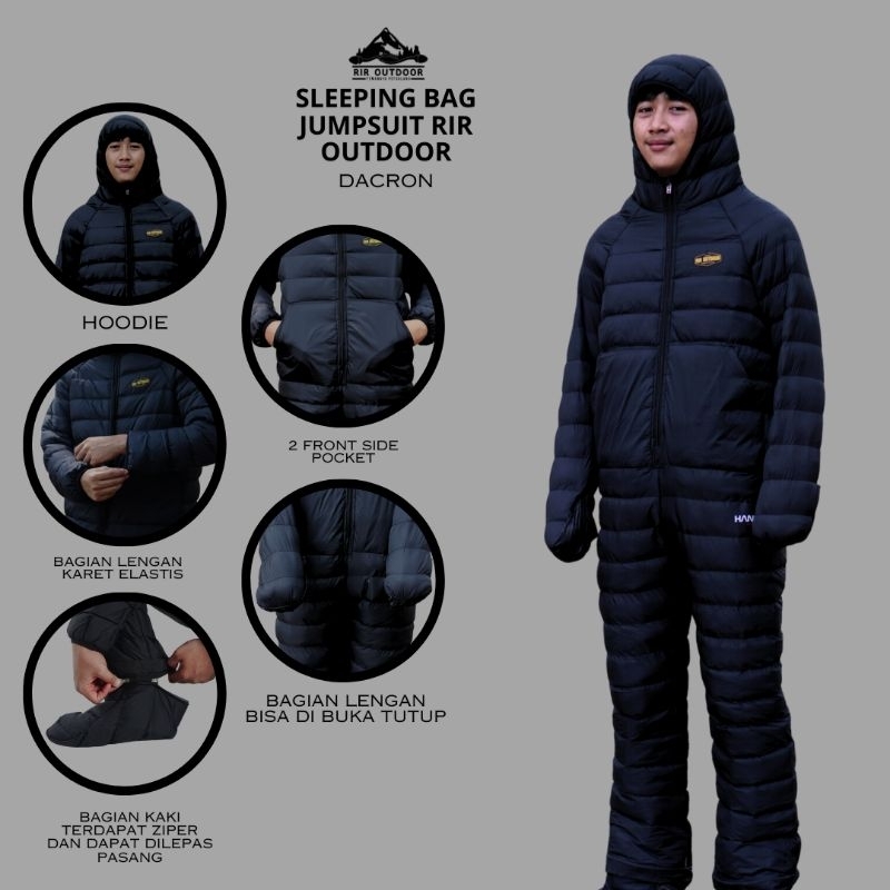 Jual SLEEPING BAG JUMPSUIT DACRON RIR OUTDOOR HANEUT SERIES Shopee