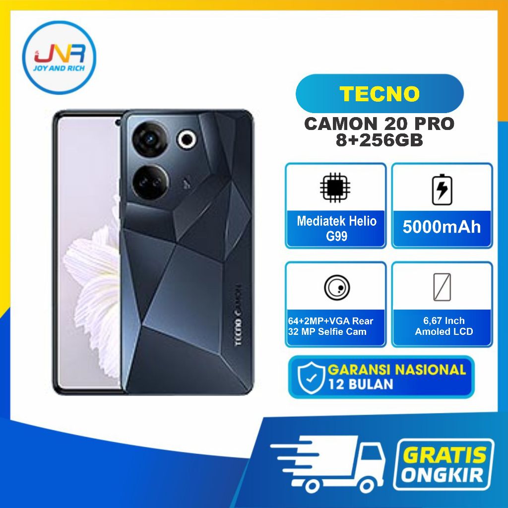 Jual Tecno Camon 20 Pro 8+256GB Garansi Resmi 1 Tahun | Shopee Indonesia