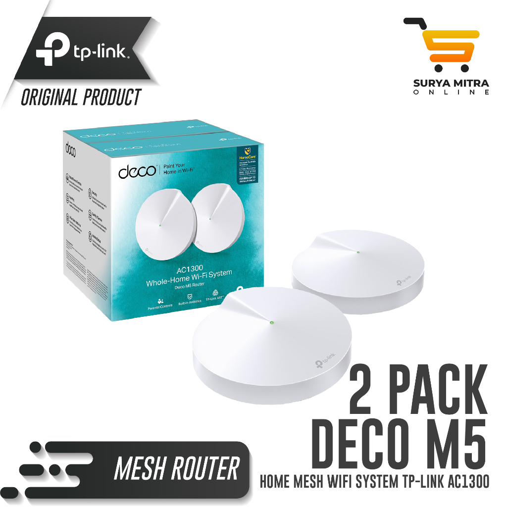 Jual TP-LINK Deco M5 AC1300 Whole-Home Mesh Router Wi-Fi System ...