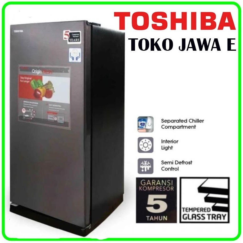 Jual KULKAS TOSHIBA 1 PINTU GR-RD196/GRD 235 Kapasitas 160 - 185 Liter