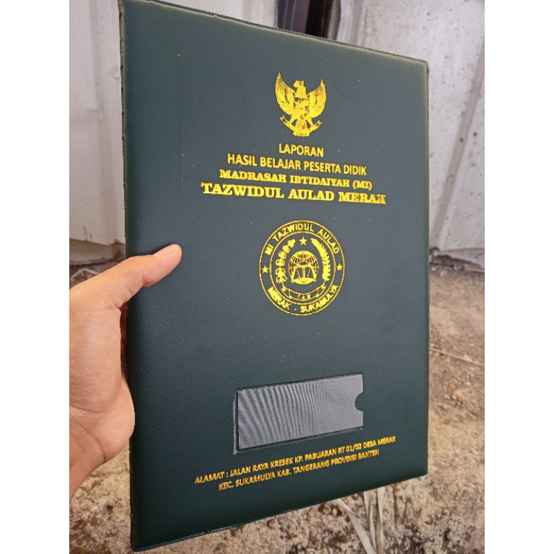 Jual [MIN. 20PCS] MAP RAPORT K13 EMBOS TIMBUL SEMI KULIT ASE MAP