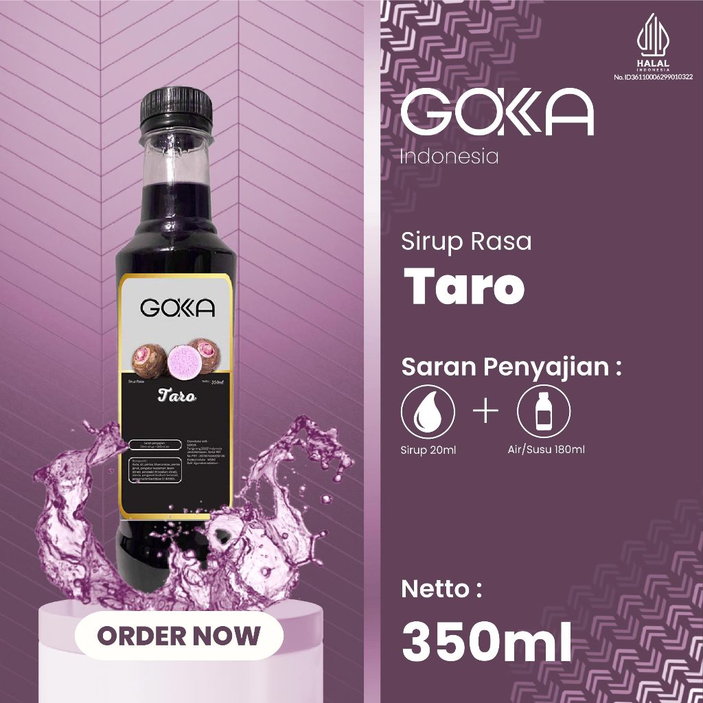 Jual Minuman Sirup Gokka Rasa Taro / Syrup Taro Gokka 350ml | Shopee ...