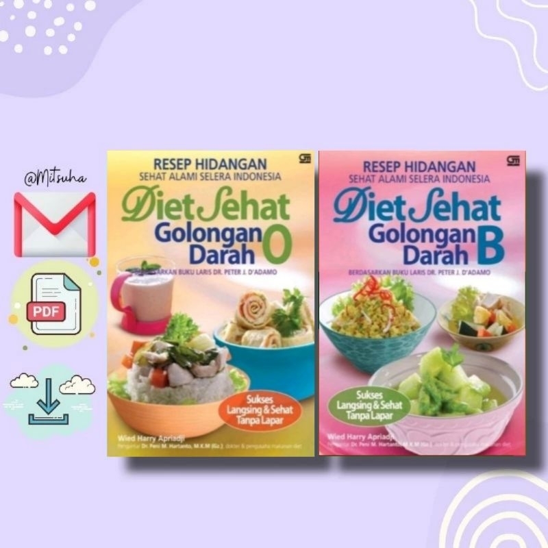 Jual ꒰𝐁. 𝐈𝐍𝐃𝐎𝐍𝐄𝐒𝐈𝐀꒱ Diet Sehat Golongan Darah O, Diet Sehat Golongan