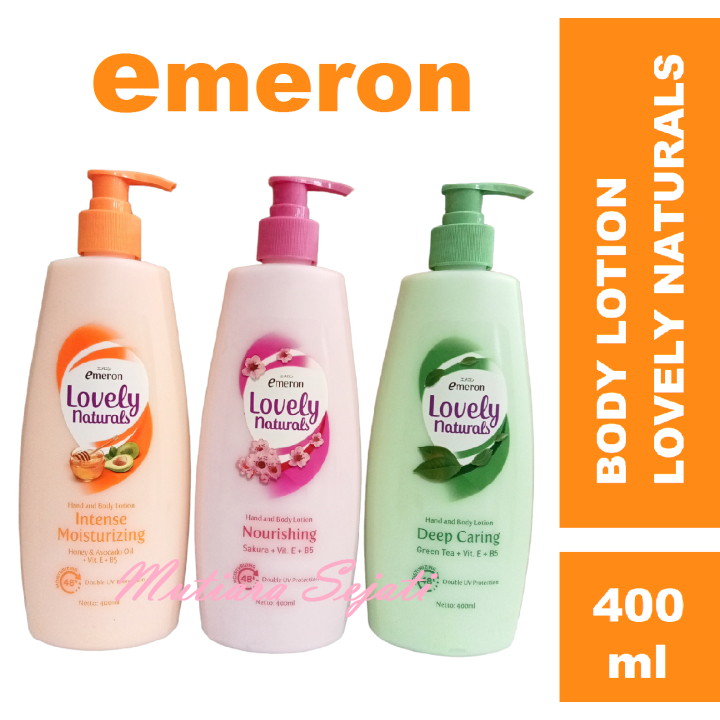 Jual Emeron Lovely Naturals Hand Body Lotion 400ml (pump) Shopee