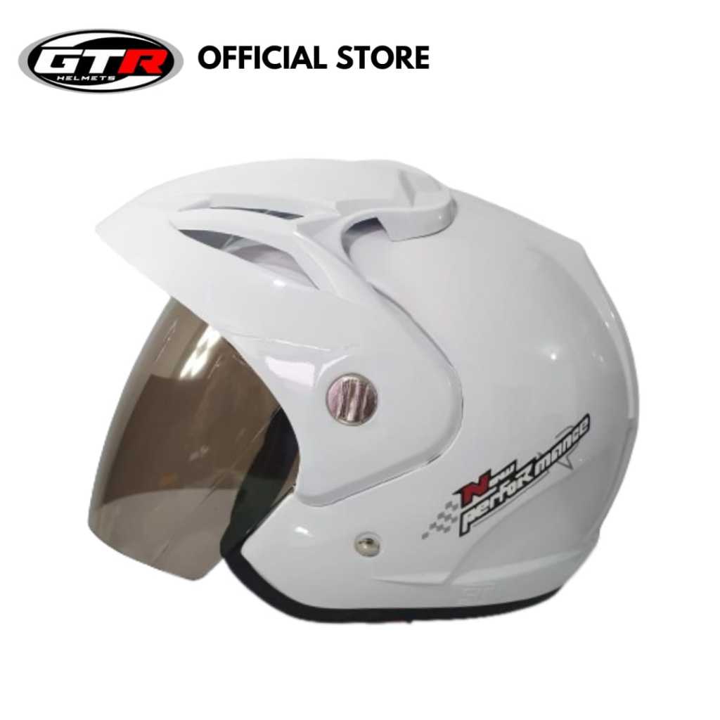 Jual Helm Half Face Pet GTR Performance Solid Standar SNI Pelindung ...