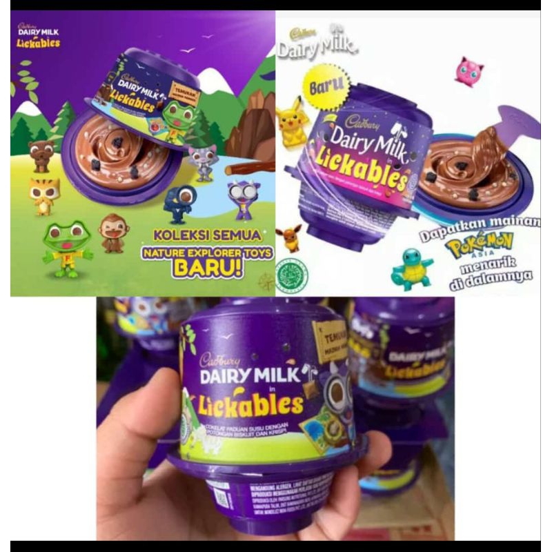 Jual Cadbury Dairy Milk Lickables Coklat 20gr isi 2 Shopee Indonesia