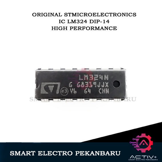 Jual ORIGINAL IC LM324 DIP14 TEXAS INSTRUMENT / STMICROELECTRONICS LM