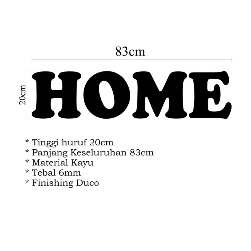 Jual Hiasan Dinding Cutting Home Bold”decorasi Dinding Kamar Aesthetic