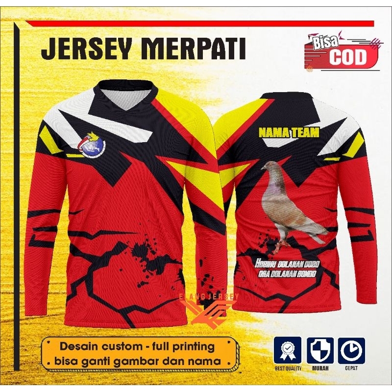 Jual JERSEY MERPATI PRINTING CUSTOM dESAIN | Shopee Indonesia