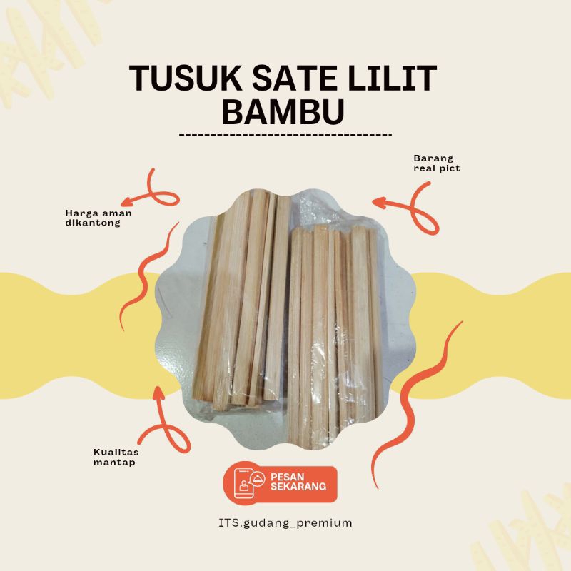 Jual Tusuk Sate Lilit Bambu Isi 24 Pcs Shopee Indonesia