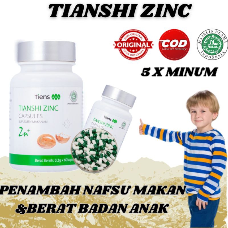Jual COD (Gratis Ongkir) Zinc Capsule Vitamin Penambah Nafsu Makan Anak