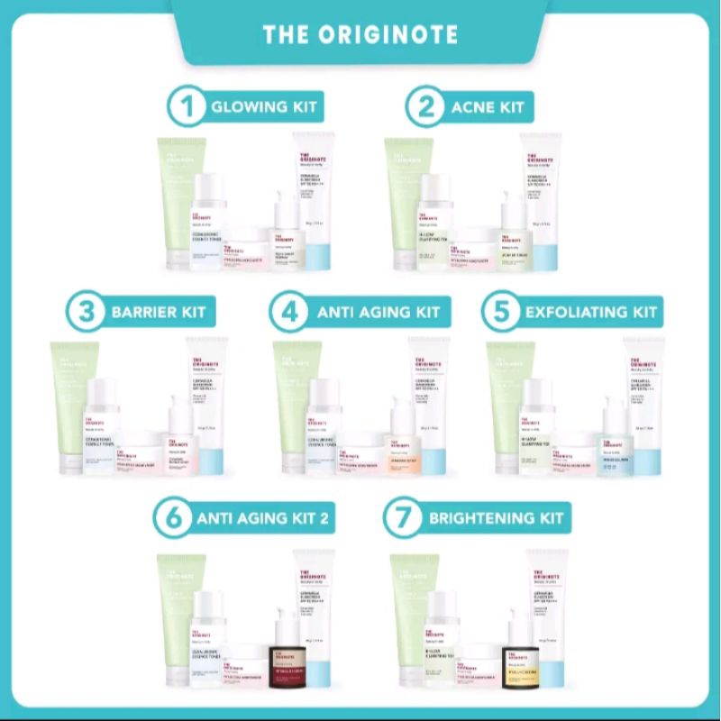 Jual The Originote Bundle 5in1 Facial wash + Toner + Moisturizer
