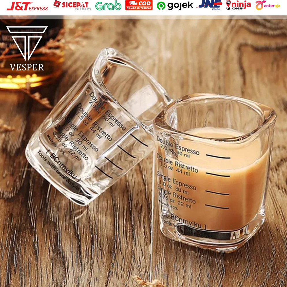 Jual Hot ProductR7d7C double shot square espresso coffee glass 60ml ...