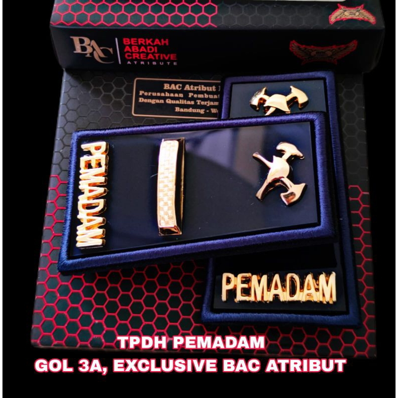 Jual Pangkat PDH DAMKAR Pemadam Kebakaran Gol 3a Excellent Mewah ...