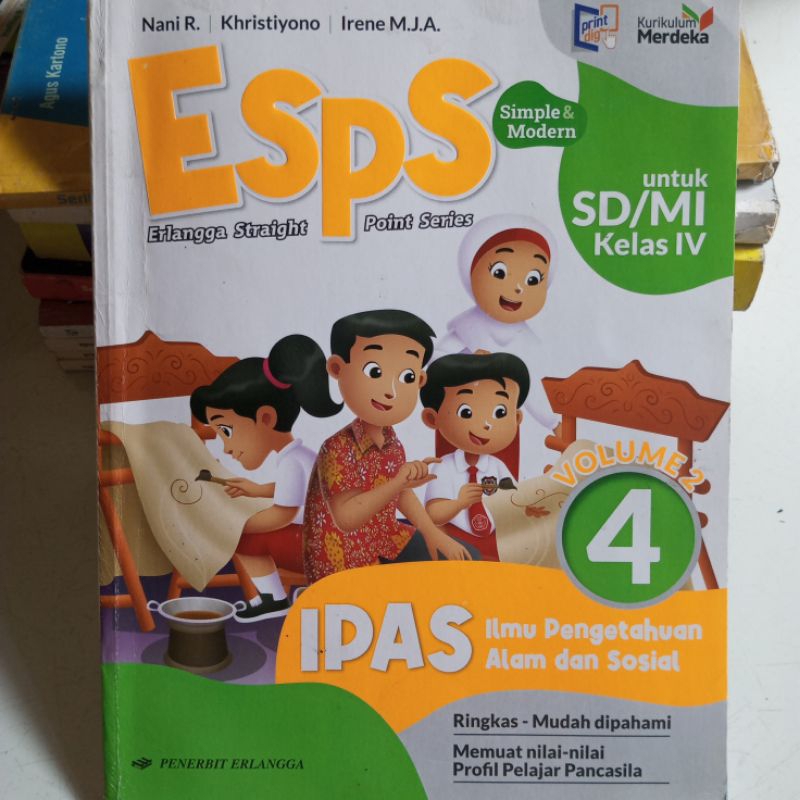 Jual ESPS IPAS ILMU PENGETAHUAN ALAM DAN SOSIAL VOLUME 2 UNTUK SD KELAS ...