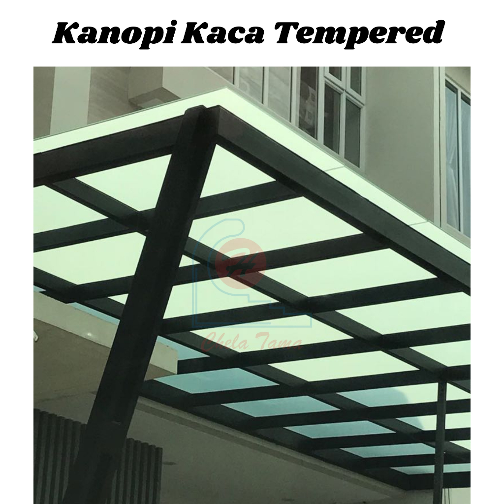 Jual kanopi kaca tempered minimalis Mulia glass Shopee Indonesia