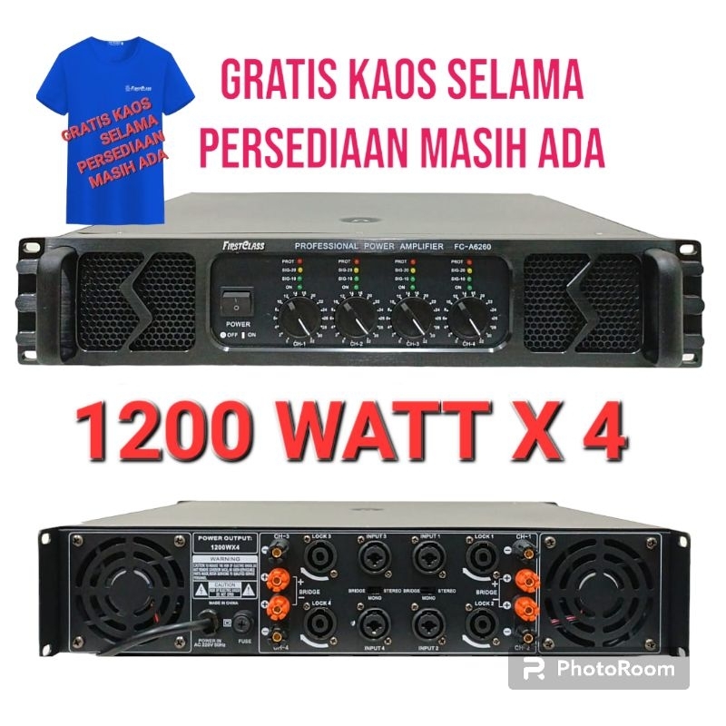 Jual POWER AMPLIFIER FIRSTCLASS FC A6260 Power high quality Fca6260