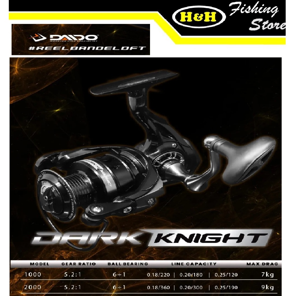 Jual Reel DAIDO DARK KNIGHT 1000-6000 Terbaru | Shopee Indonesia