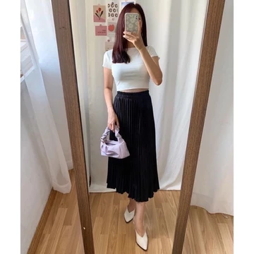 Rok Plisket Wanita 7 8 Rok Plisket Wanita Mayung