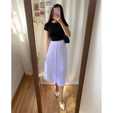 Rok Plisket Wanita 7 8 Rok Plisket Wanita Mayung