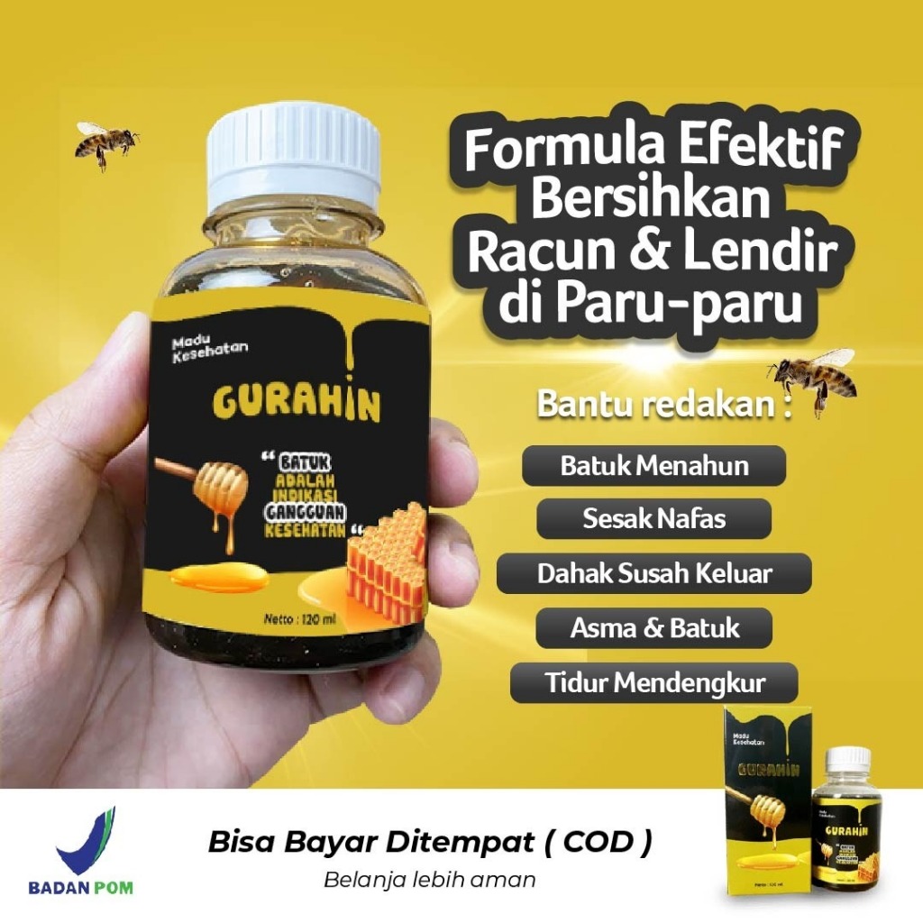 Jual Madu Gurahin Obat Batuk Berdahak Kering Gatal Obat Batuk Dan Sesak Napas Nafas Atasi Sakit 