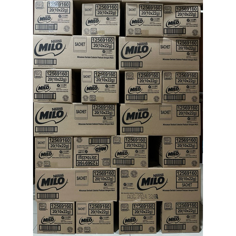 Jual Milo Activ Go Sachet 22gr x 10sachet (isi 20pcs) - DUS | Shopee ...